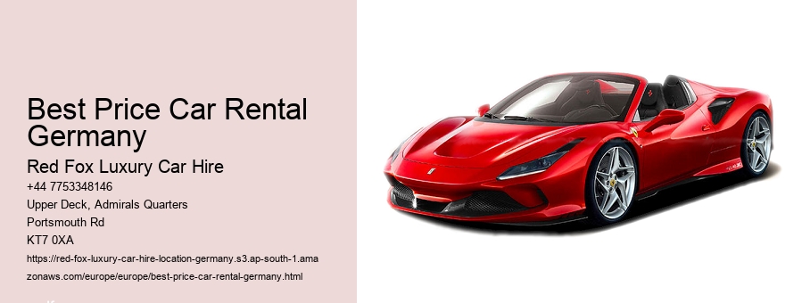 Best Price Car Rental Germany