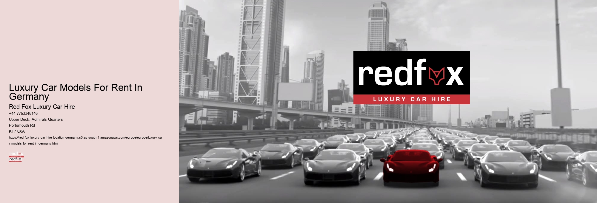 Luxury Car Models For Rent In Germany